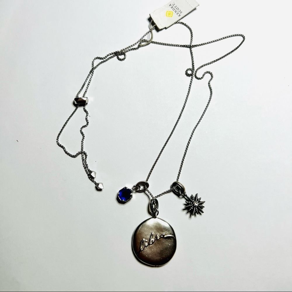 NWT KENDRA SCOTT HOROSCOPE LIBRA CHARM COIN PENDANT NECKLACE - Picture 6 of 9